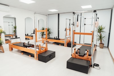 Gym interior with equipment